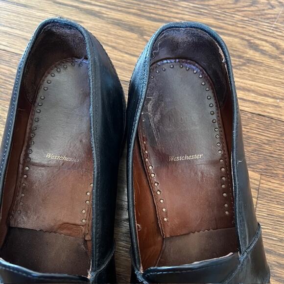 VTG Allen Edmonds Westchester Mens 13B Black Leather Penny Loafers 1607 main image 7